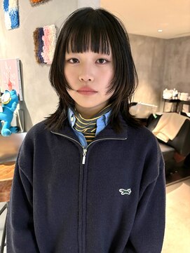 ハウ 心斎橋(how) 大人可愛いレイヤーカットピンクアッシュブリーチなし伸ばしかけ