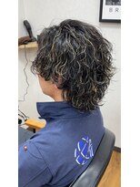 バルビエーレ(Barbiere)&nbsp;ハイライト×強めサーフカール