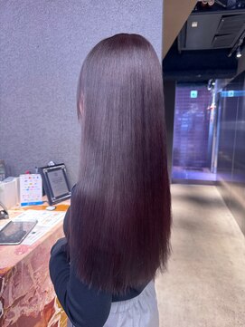 ペレ 栄店(PELE) ホワイトグレージュ/デジタルパーマ/チェリーブラウン/栄