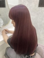 ラビス(Lovis) くびれヘア/アプリコットオレンジ/ハイライトカラー/夏/縮毛矯正