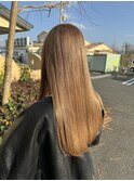 透明感グレージュカラー