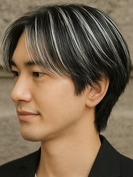 バース 梅田中崎町店(BIRTH) メンズハイライトバレイヤージュメッシュ