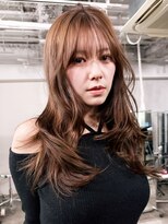 アルバム 渋谷パルコ(ALBUM) 顔周りレイヤーおくれ毛韓国ヘアロング_F20826