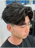 奈良men'sフェザーパーマフェザーショート