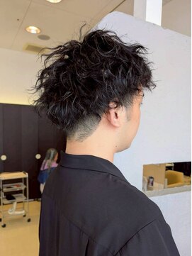 ヘアショップエヌアンドエー 久喜 栗橋店(hairshop N&A) 清潔感とワイルドさをプラス◎ランダムパーマ×フェードカット
