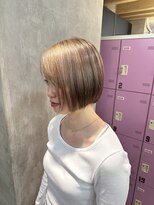 ゲーム 吉祥寺店(GAME)&nbsp;【柔らかベージュ×ショートボブ】透明感で魅せる上品スタイル