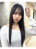 韓国レイヤー/韓国風/ボブ/髪質改善/黒髪/ブリーチなし〔池袋〕