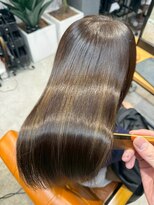 ニフティー(Nifty)&nbsp;ストレートロング/バレイヤージュ/キャラメルブラウン/美髪矯正