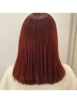 キャパ(CAPA) 艶感レッドブラウンロング