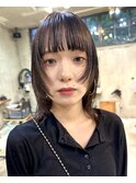 パーマ落としレイヤーカット顔まわりカットウルフヘアパーマ