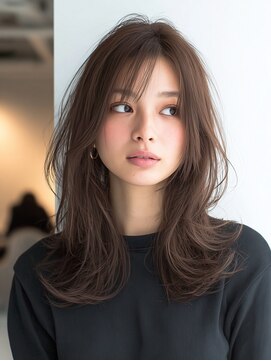 ダル 渋谷/表参道(DAL.) ショコララベンダー/艶髪/透明感カラー/くびれレイヤー/30代