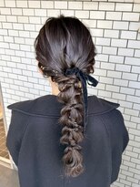 ソノ(sono)&nbsp;編みおろし 金箔ヘア お呼ばれヘア イベントヘア 参列ヘア