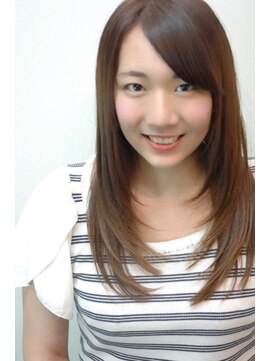 ビール 今泉店(BEER) 【BEER】顔周りに軽さを♪レイヤーストレート　山崎雄太朗