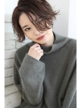 ヘアアンドメイク シークネクスト(HAIR&MAKE SeeK NEXT) 【SeeK NEXT】マニッシュ束感ショート×ココアブラウン