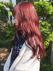 【LA PENSEE】チェリーレッド　ピンク ヨシンモリ 美髪 韓国ヘア