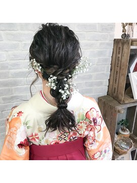 ヘアーサロン リベット(hair salon Libett) 【☆】卒業式編み下ろしアレンジ/ヘアセット/着物