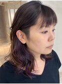 デザインカラー×ラベンダーアッシュ[新宿/ヘッドスパ/白髪染め]