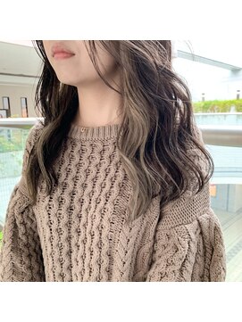 グランジュ 京橋店(granze) インナーカラー×ミルクティーベージュ