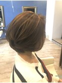 ショートボブ　　ハイライト