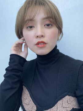 トリコ ショップアンドヘアサロン(tricot shop hair salon) ペールベージュ抜け感ショートヘア