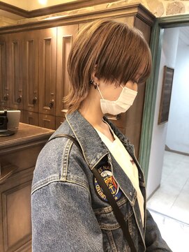 モナン(monan) ボブルフ ボブウルフボブショート くびれヘアニュアンスカラー