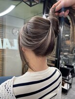 ラフ(LAFF) #バレイヤージュ#グレージュカラー#ボブウルフ#ココアベージュ