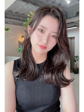 トップシェイプ(TOP SHAPE) 斜めバンググレージュカラーアッシュグレージュデザインカラー