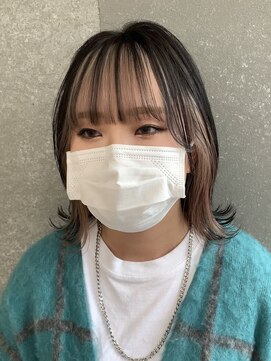 ロンドヴァリー 渋谷店(Lond vallee) 前髪インナーカラーホワイトベージュ！