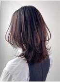 シルクレイヤーカット*ミディアムレイヤー*くびれヘア*白髪染め