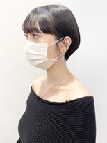 モリオフロムロンドン 松戸店(Morio from London)&nbsp;【松戸　石山】黒髪丸みショートボブワイドバング耳かけ