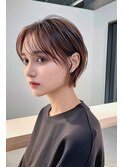 20代30代40代ひし形大人かわいい小顔アッシュショート