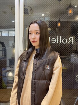 ローレン(Rollen) 韓国aespaカリナ様風ブリーチ毛からのダークグレージュカラー☆