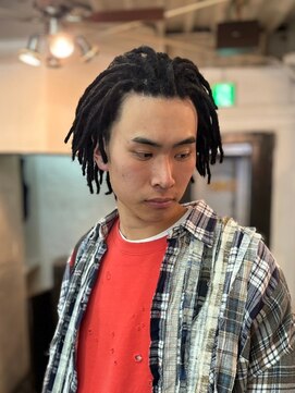 ビーバイエイトジェンツ(Bee by EIGHT GENTS) MEN'S HAIRマッシュウルフアッシュブラックカルマパーマ