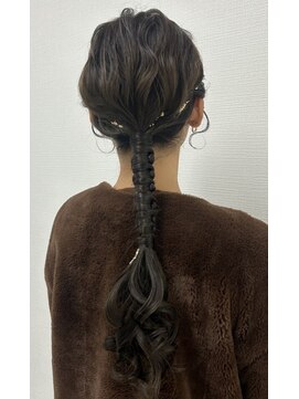 ヘアセットサロン サロンエイミー(salon aemii) ゆるふわタイトポニー