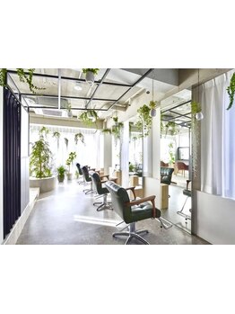 ゆったりと落ち着いた雰囲気のマンツーマン施術サロン。周りを気にせず髪のお悩みも相談しやすいと好評*