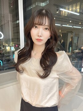 ミョンシル 【myonsil 松本】顔周りレイヤー/ナチュラルブラウン