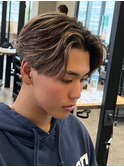 センターパートニュアンスパーマ韓国カルマパーマコンマヘア