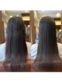 キレイ髪ストレート　プレミアム補修　カット