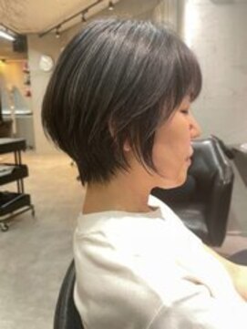 ティダスマイル ふじみ野店(tida smile) カット+脱白髪染めハイライト