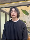 ボブパーマ　くるくるパーマ　メンズパーマ