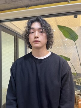 ボブパーマ　くるくるパーマ　メンズパーマ　