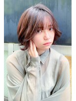 美容室エール 外ハネミディ