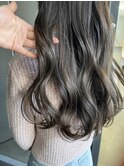 札幌ロングヘア オリーブグレージュレイヤーカット
