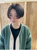 ショートヘア/おしゃれショート/透け感カラー