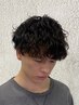 【メンズ永渕限定】こなれ感◎波巻きパーマで360°カッコよく￥8800