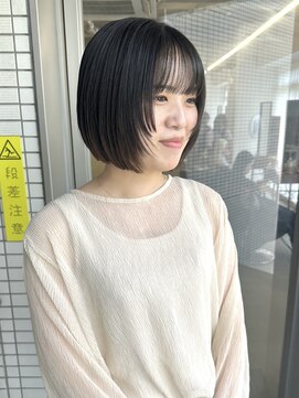 ロジェ(loje) 【loje】ナチュラル黒髪ボブ/フェイスレイヤーミニボブ