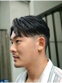 アイロンパーマ 理容室 バーバー Barber センターパート パーマ
