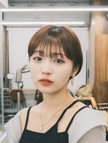 ガーデンヨコハマエスト(GARDEN YOKOHAMA est)&nbsp;ショート　ショートボブ　ハンサムショート　前髪　暗めカラー