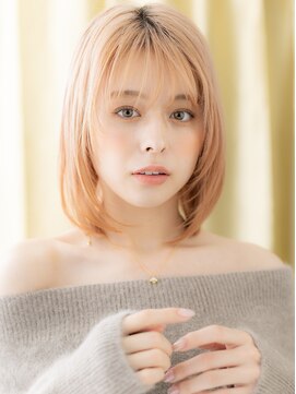 カバーヘアアンドスパ ブリス 浦和(COVER HAIR&SPA bliss) ハイトーンカラー透明感外国人風金髪ボブA0浦和20代30代