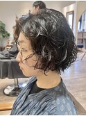 【早坂駆留】ニュアンスパーマ ショートボブ 吉祥寺 大人可愛い